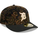 cap-kaareva-black-ajustada-59fifty-low-profile-floral-cord-three-looms-printed-corduroy-detroit-tigers-mlb-new-era