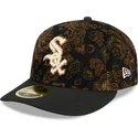 lippikset-kaareva-musta-istuva-59fifty-low-profile-floral-cord-three-looms-printed-corduroy-chicago-white-sox-mlb-new-era