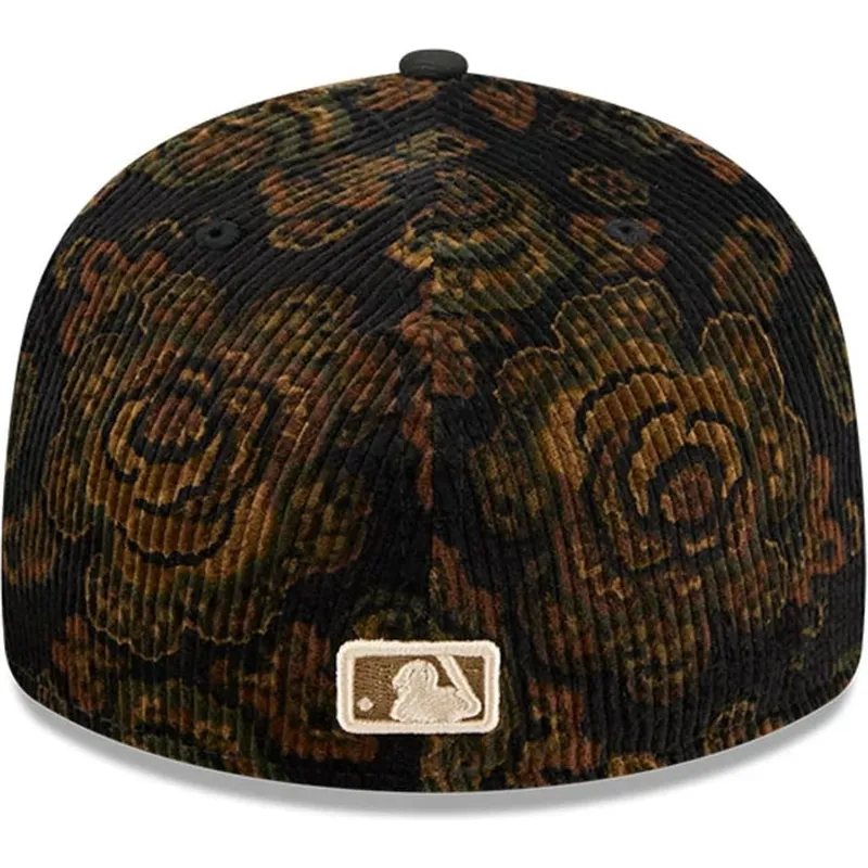 cap-kaareva-black-ajustada-59fifty-low-profile-floral-cord-three-looms-printed-corduroy-san-diego-padres-mlb-new-era cap-kaareva-black-ajustada-59fifty-low-profile-floral-cord-three-looms-printed-corduroy-san-diego-padres-mlb-new-era