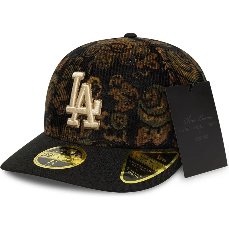 cap-kaareva-black-ajustada-59fifty-low-profile-floral-cord-three-looms-printed-corduroy-los-angeles-dodgers-mlb-new-era cap-kaareva-black-ajustada-59fifty-low-profile-floral-cord-three-looms-printed-corduroy-los-angeles-dodgers-mlb-new-era