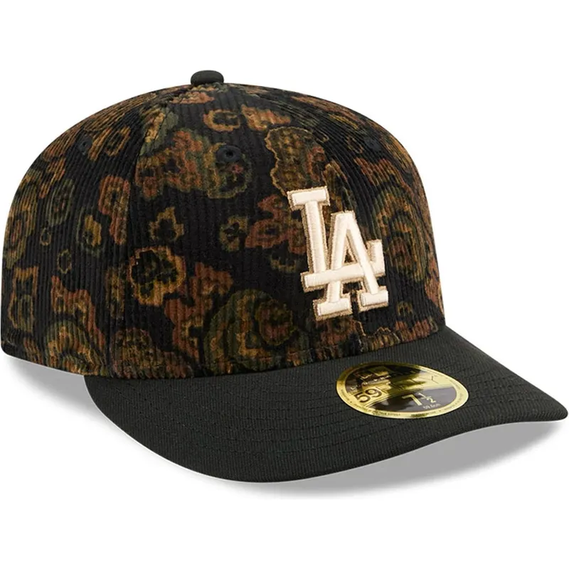 cap-kaareva-black-ajustada-59fifty-low-profile-floral-cord-three-looms-printed-corduroy-los-angeles-dodgers-mlb-new-era cap-kaareva-black-ajustada-59fifty-low-profile-floral-cord-three-looms-printed-corduroy-los-angeles-dodgers-mlb-new-era