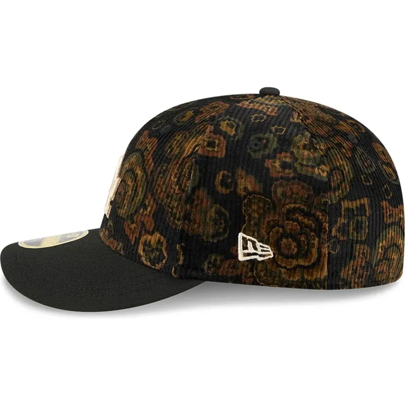 cap-kaareva-black-ajustada-59fifty-low-profile-floral-cord-three-looms-printed-corduroy-los-angeles-dodgers-mlb-new-era cap-kaareva-black-ajustada-59fifty-low-profile-floral-cord-three-looms-printed-corduroy-los-angeles-dodgers-mlb-new-era