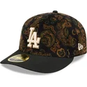 cap-kaareva-black-ajustada-59fifty-low-profile-floral-cord-three-looms-printed-corduroy-los-angeles-dodgers-mlb-new-era