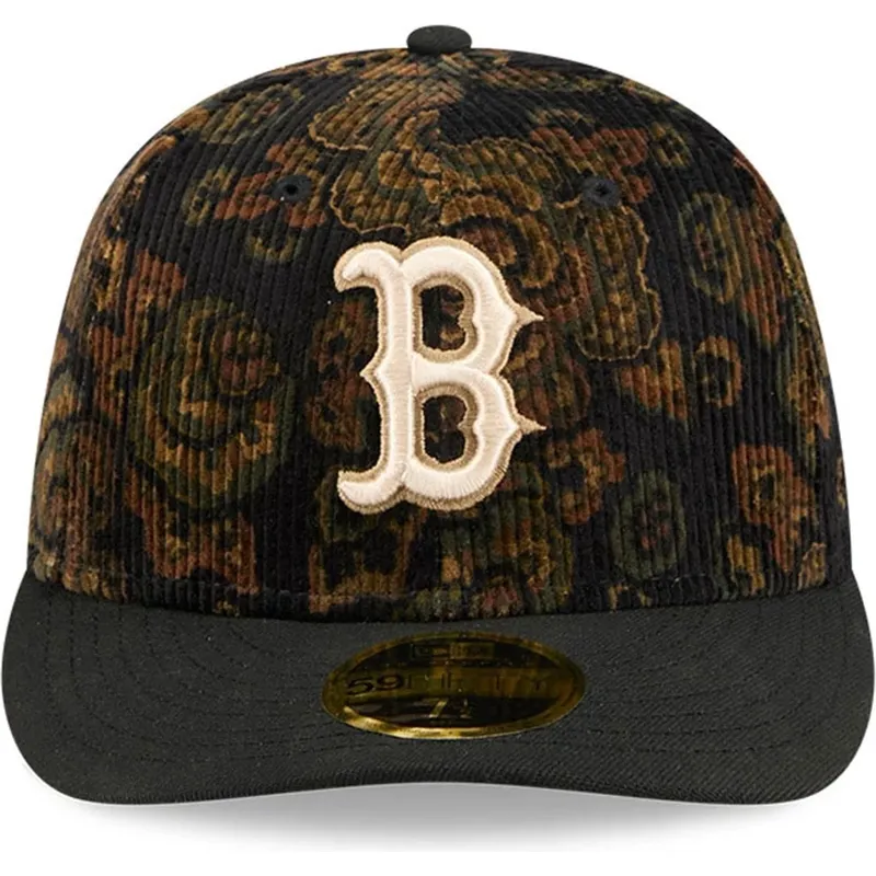 lippikset-kaareva-musta-istuva-59fifty-low-profile-floral-cord-three-looms-printed-corduroy-boston-red-sox-mlb-new-era lippikset-kaareva-musta-istuva-59fifty-low-profile-floral-cord-three-looms-printed-corduroy-boston-red-sox-mlb-new-era