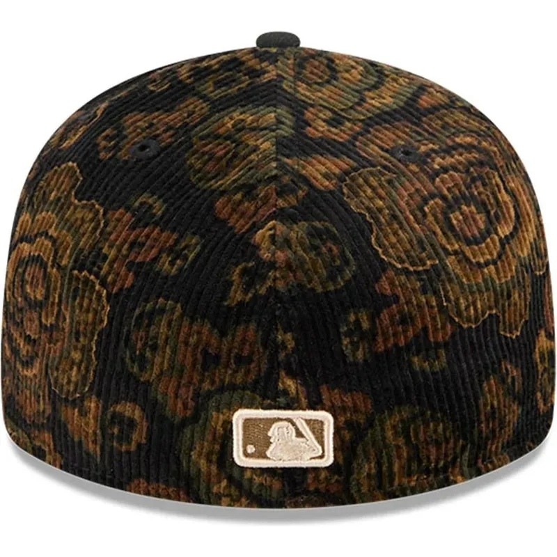 cap-kaareva-black-ajustada-59fifty-low-profile-floral-cord-three-looms-printed-corduroy-boston-red-sox-mlb-new-era cap-kaareva-black-ajustada-59fifty-low-profile-floral-cord-three-looms-printed-corduroy-boston-red-sox-mlb-new-era