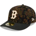 lippikset-kaareva-musta-istuva-59fifty-low-profile-floral-cord-three-looms-printed-corduroy-boston-red-sox-mlb-new-era