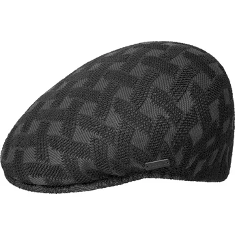 Baretit musta Cross Weave 504 Black Kangol