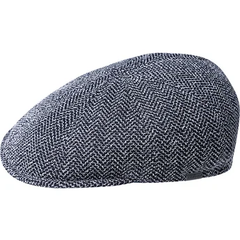Beret navy blue Boina azul marino Pattern Flexfit Marled Navy Kangol