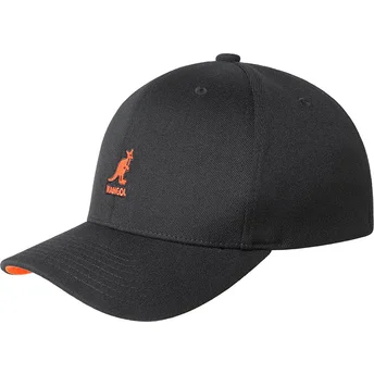 Cap kaareva black ajustada Kangol