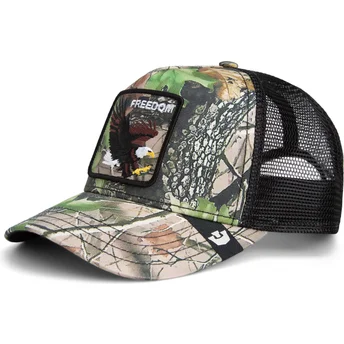 Lippikset kaareva rekka maastokuvio snapback Freedom Eagle Camouflage Seasonal Real Tree The Farm Goorin Bros.