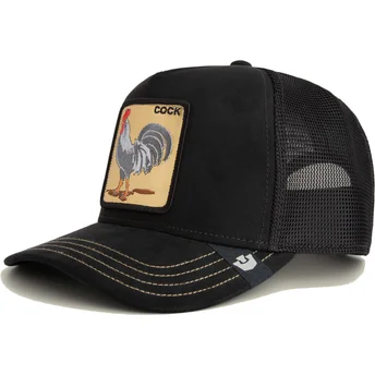 Lippikset kaareva rekka musta snapback Cock Golden Suede The Farm Goorin Bros.