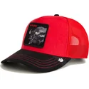 lippikset-kaareva-rekka-punainen-snapback-ruthless-buffalo-suede-the-farm-goorin-bros