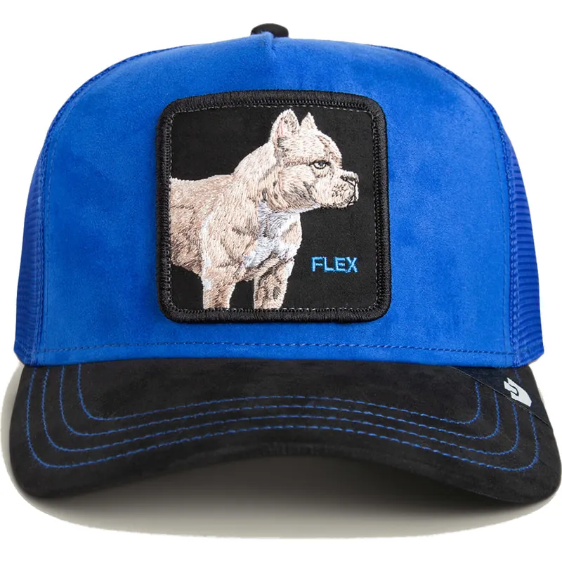 lippikset-kaareva-rekka-sininen-snapback-flex-suede-the-farm-goorin-bros lippikset-kaareva-rekka-sininen-snapback-flex-suede-the-farm-goorin-bros
