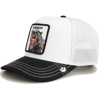 Goorin Bros. Panther Strength Suede The Farm White and Black Trucker Hat