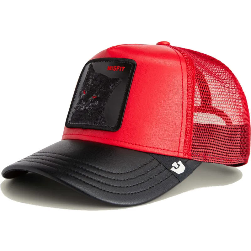 lippikset-kaareva-rekka-punainen-snapback-misfit-courtside-the-farm-goorin-bros