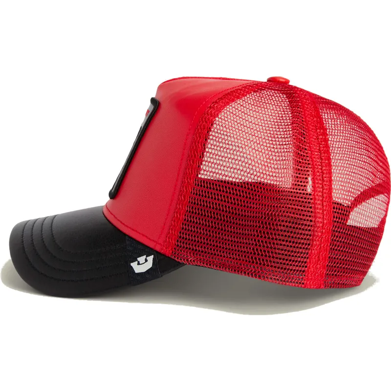 lippikset-kaareva-rekka-punainen-snapback-misfit-courtside-the-farm-goorin-bros