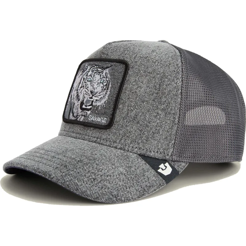 lippikset-kaareva-rekka-harmaa-snapback-savage-denim-the-farm-goorin-bros