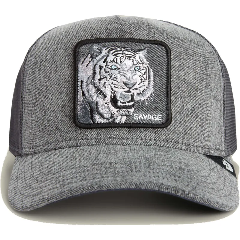 lippikset-kaareva-rekka-harmaa-snapback-savage-denim-the-farm-goorin-bros