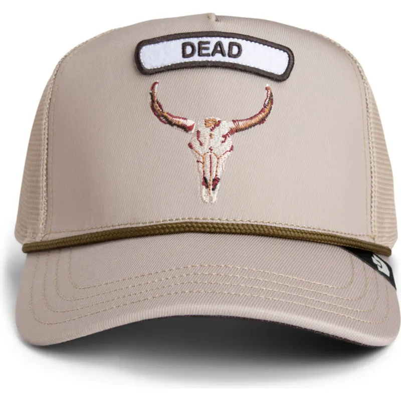 lippikset-kaareva-rekka-beige-snapback-gb2-skull-the-rocker-the-farm-goorin-bros