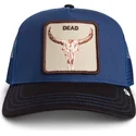 lippikset-kaareva-rekka-monivarinen-snapback-two-tone-skull-grit-the-farm-goorin-bros
