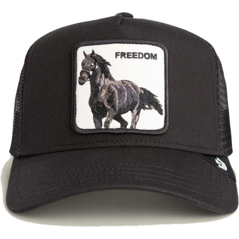 lippikset-kaareva-rekka-musta-snapback-freedom-grit-the-farm-goorin-bros