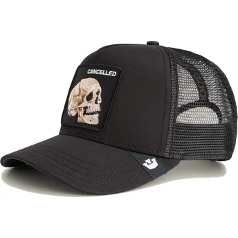 Lippikset kaareva rekka musta snapback The Cancelled Skull Grit The Farm Goorin Bros.