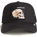 lippikset-kaareva-rekka-musta-snapback-the-cancelled-skull-grit-the-farm-goorin-bros