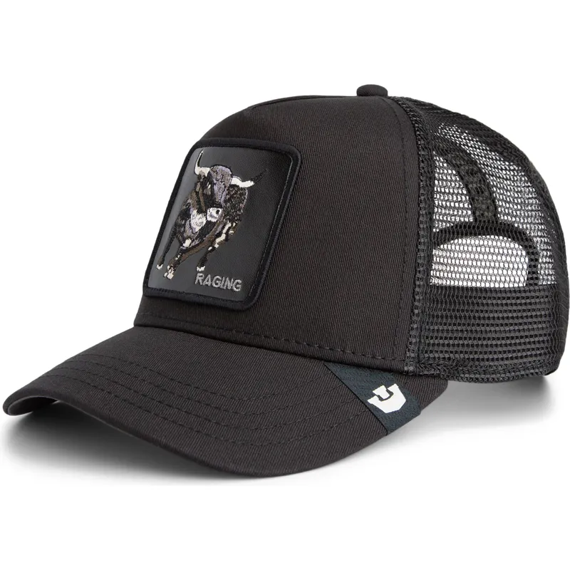 lippikset-kaareva-rekka-musta-snapback-raging-the-farm-goorin-bros