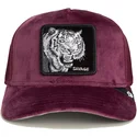 lippikset-kaareva-rekka-punainen-snapback-savage-tiger-velour-the-farm-goorin-bros