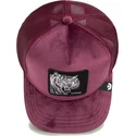 lippikset-kaareva-rekka-punainen-snapback-savage-tiger-velour-the-farm-goorin-bros