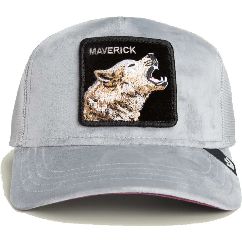 lippikset-kaareva-rekka-harmaa-snapback-maverick-wolf-velour-the-farm-goorin-bros lippikset-kaareva-rekka-harmaa-snapback-maverick-wolf-velour-the-farm-goorin-bros