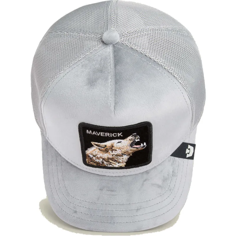 lippikset-kaareva-rekka-harmaa-snapback-maverick-wolf-velour-the-farm-goorin-bros lippikset-kaareva-rekka-harmaa-snapback-maverick-wolf-velour-the-farm-goorin-bros