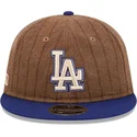 lippikset-littea-ruskea-saadettava-nauha-9fifty-retro-crown-wool-pinstripe-los-angeles-dodgers-mlb-new-era