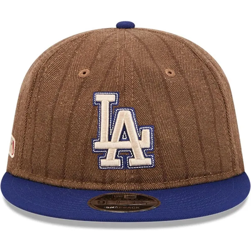 cap-littea-brown-adjustable-strap-9fifty-retro-crown-wool-pinstripe-los-angeles-dodgers-mlb-new-era cap-littea-brown-adjustable-strap-9fifty-retro-crown-wool-pinstripe-los-angeles-dodgers-mlb-new-era