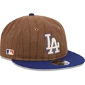 lippikset-littea-ruskea-saadettava-nauha-9fifty-retro-crown-wool-pinstripe-los-angeles-dodgers-mlb-new-era