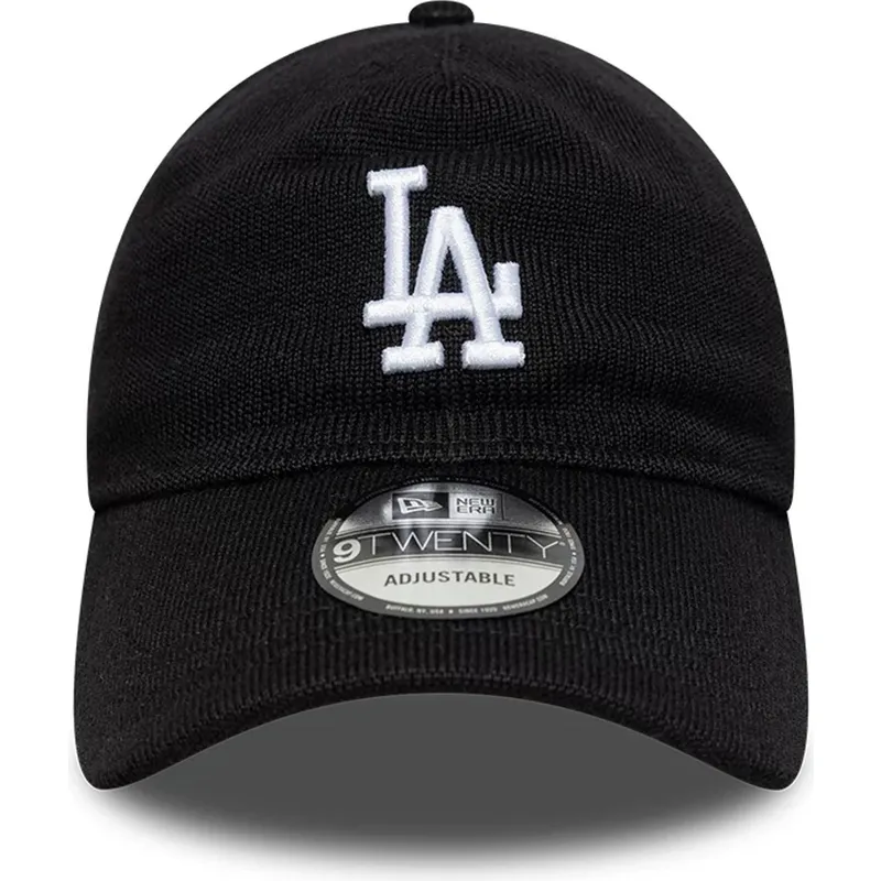 lippikset-kaareva-musta-saadettava-nauha-9twenty-merino-wool-los-angeles-dodgers-mlb-new-era