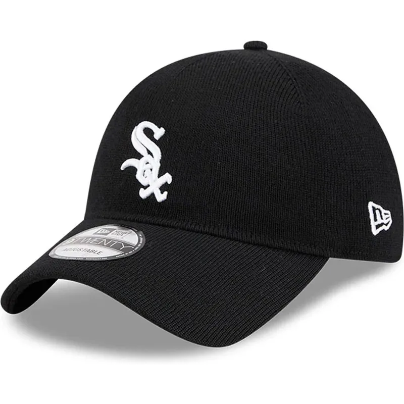 cap-kaareva-black-adjustable-strap-9twenty-merino-wool-chicago-white-sox-mlb-new-era