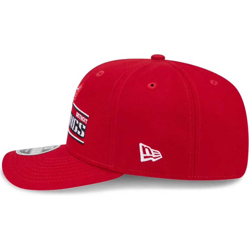 lippikset-kaareva-punainen-snapback-9seventy-stretch-snap-stated-detroit-red-wings-nhl-new-era
