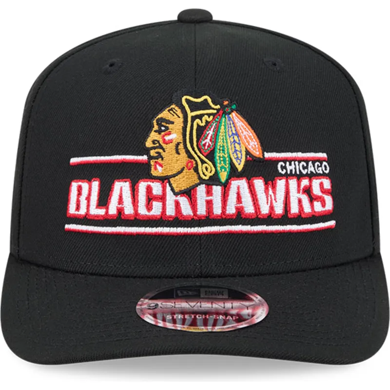 cap-kaareva-black-snapback-9seventy-stretch-snap-stated-chicago-blackhawks-nhl-new-era cap-kaareva-black-snapback-9seventy-stretch-snap-stated-chicago-blackhawks-nhl-new-era