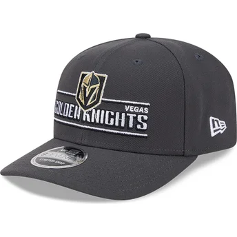Lippikset kaareva harmaa snapback 9SEVENTY Stretch Snap Stated Vegas Golden Knights NHL New Era