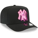 lippikset-kaareva-musta-snapback-9fifty-a-frame-neon-new-york-yankees-mlb-new-era