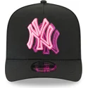 lippikset-kaareva-musta-snapback-9fifty-a-frame-neon-new-york-yankees-mlb-new-era