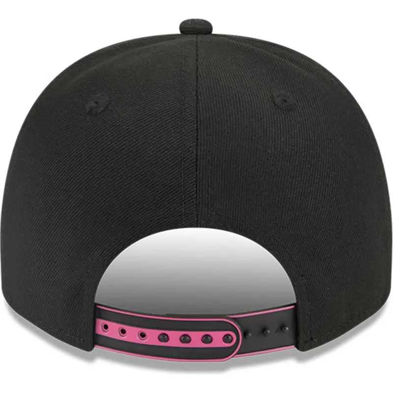 lippikset-kaareva-musta-snapback-9fifty-a-frame-neon-oakland-athletics-mlb-new-era