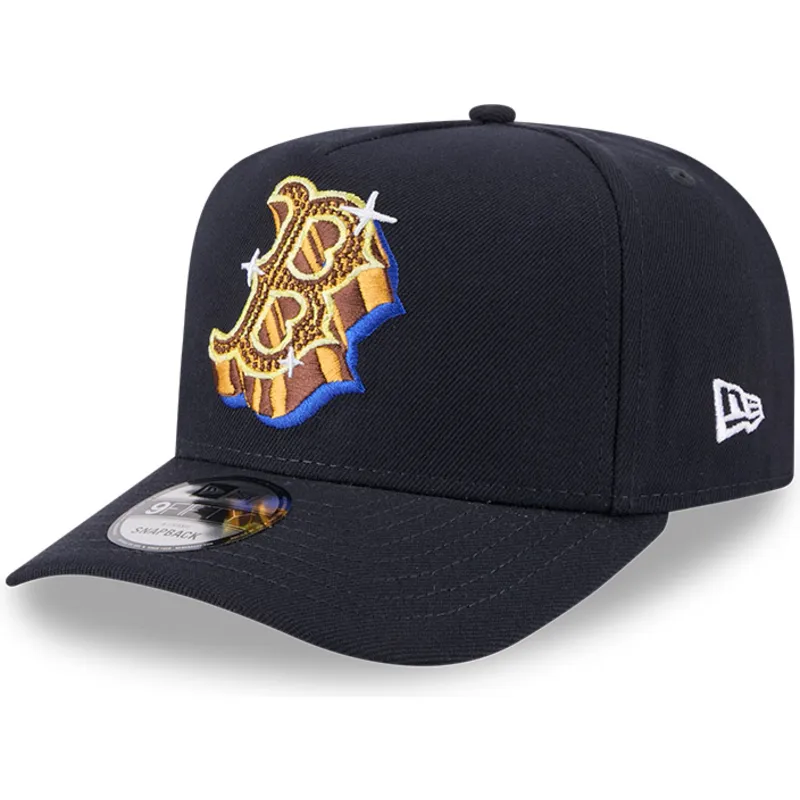 lippikset-kaareva-laivastonsininen-snapback-9fifty-a-frame-emblem-boston-red-sox-mlb-new-era