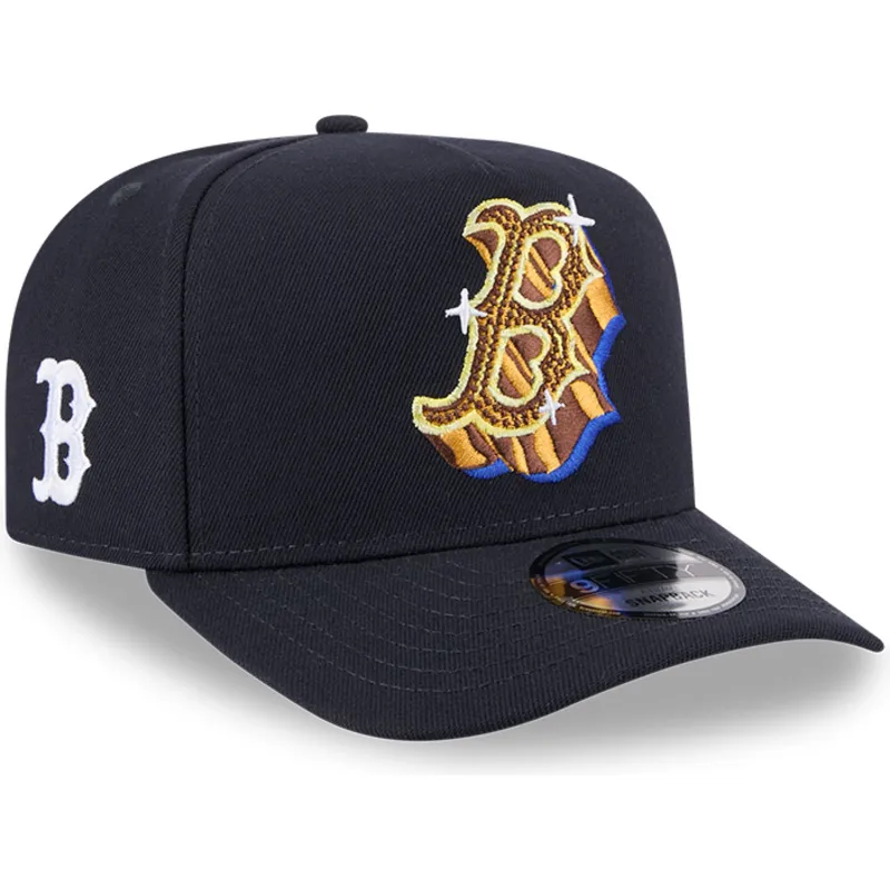 lippikset-kaareva-laivastonsininen-snapback-9fifty-a-frame-emblem-boston-red-sox-mlb-new-era