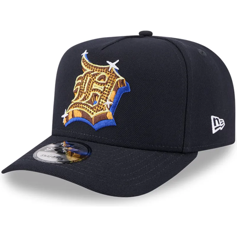 lippikset-kaareva-laivastonsininen-snapback-9fifty-a-frame-emblem-detroit-tigers-mlb-new-era