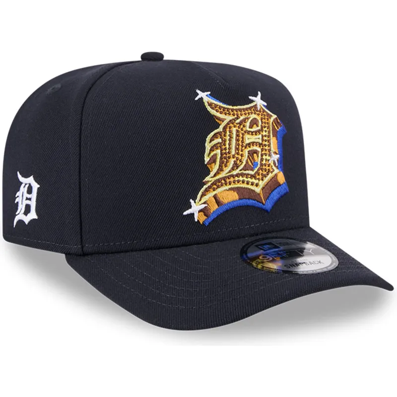 lippikset-kaareva-laivastonsininen-snapback-9fifty-a-frame-emblem-detroit-tigers-mlb-new-era