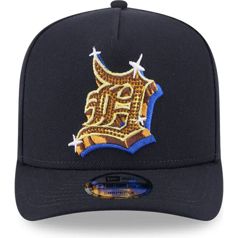 lippikset-kaareva-laivastonsininen-snapback-9fifty-a-frame-emblem-detroit-tigers-mlb-new-era