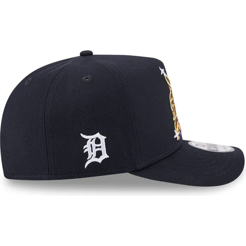 lippikset-kaareva-laivastonsininen-snapback-9fifty-a-frame-emblem-detroit-tigers-mlb-new-era