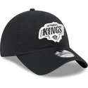 new-era-curved-brim-9twenty-stamp-los-angeles-kings-nhl-black-adjustable-cap